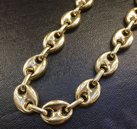 14k gold gucci puff necklace|gucci interlocking necklace.